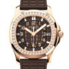 Patek Philippe Aquanaut Luce Automatic Diamond Brown Dial Ladies Watch 5068R-001