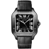 Santos de Cartier Large ADLC Black Dial & Strap Men's Automatic Watch