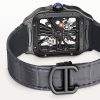 Santos de Cartier Large Skeleton Black ADLC Men's Watch