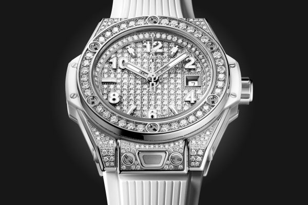 Hublot Big Bang ONE CLICK STEEL WHITE FULL PAVÉ Ref# 485.SE.9000.RW.1604