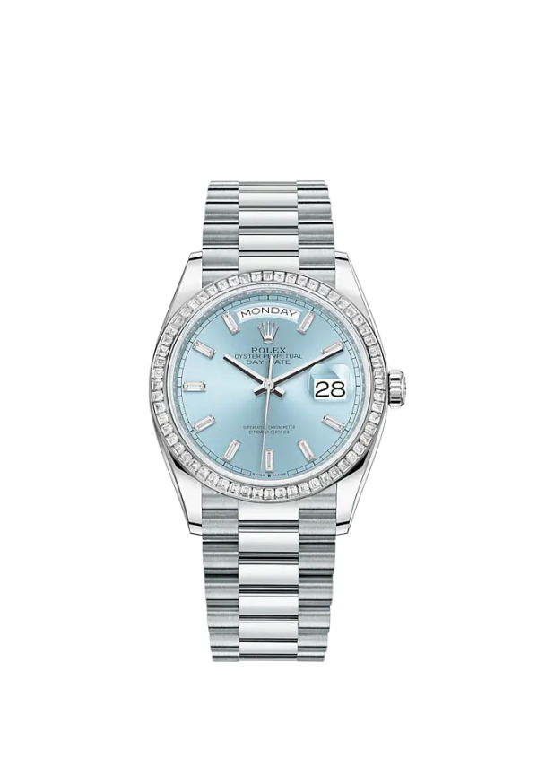 Rolex Day-Date 36mm, Platinum, Ref# 128396tbr-0003