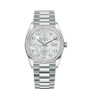 Rolex Day-Date, 36mm, Platinum and Diamonds, Ref# 128396tbr-0005