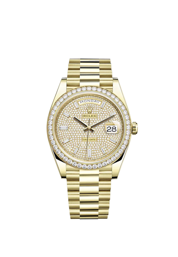 Rolex Day-Date, 40mm, 18k Yellow Gold and Diamonds, Ref# 228348rbr-0037