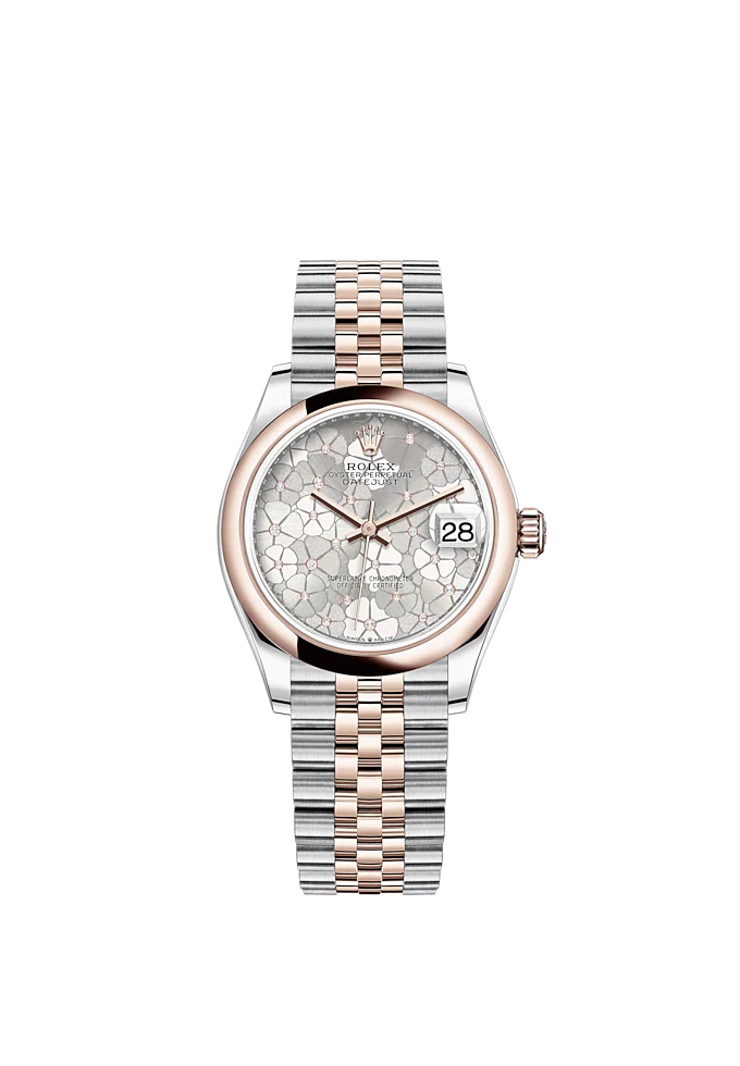 Rolex Datejust 31mm, Oystersteel and 18k Everose Gold and Diamonds, Ref# 278241-0032