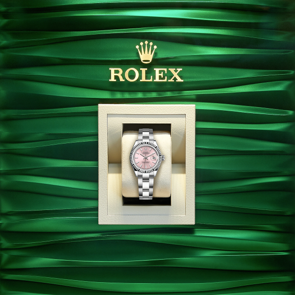 Rolex Lady-Datejust 28, Oystersteel and 18k White Gold, Ref# 279174-0002