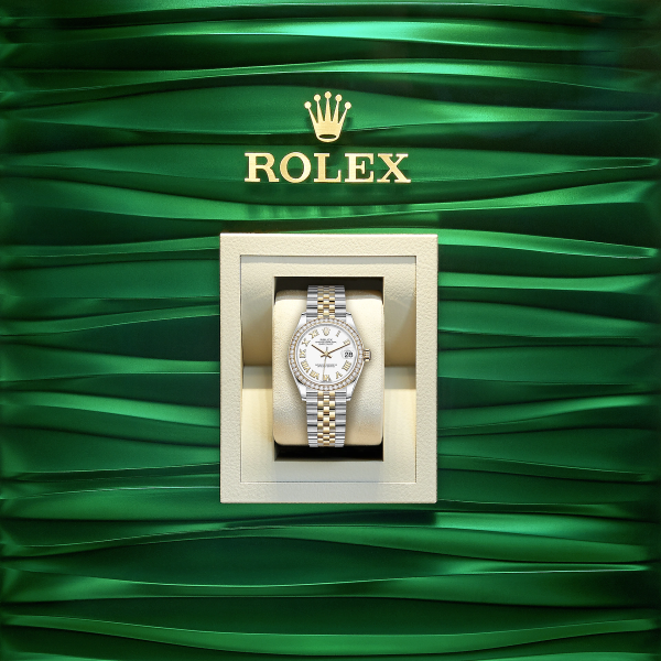 Rolex Lady-Datejust 28, Oystersteel and 18k Yellow Gold, Ref# 279383RBR-0023