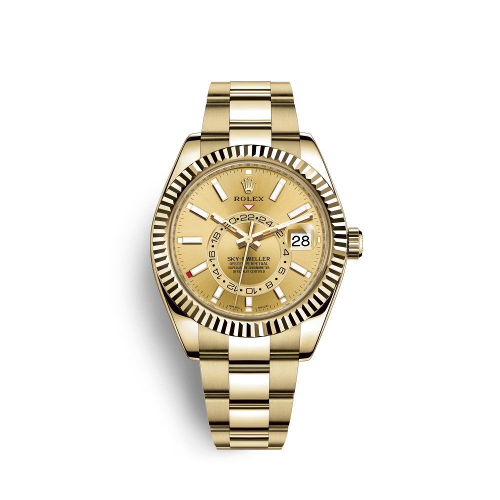 Rolex Sky-Dweller 42mm, 18k Yellow Gold, Ref# 326938-0003