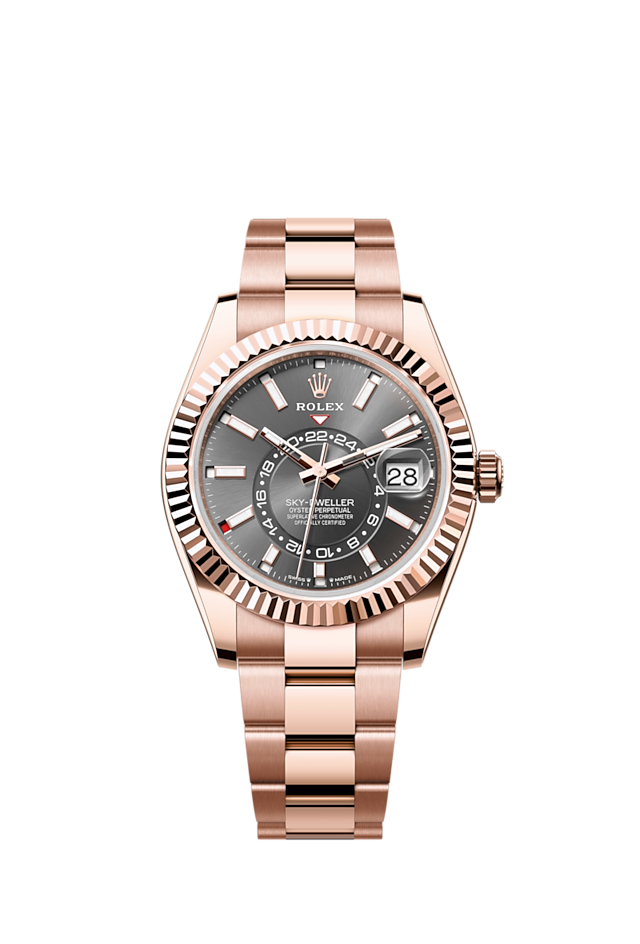 Rolex Sky-Dweller, 42mm, 18k Everose Gold, Ref# 336935-0004