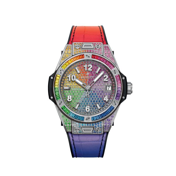 Hublot Big Bang ONE CLICK STEEL RAINBOW Ref# 465.SX.9900.LR.0999