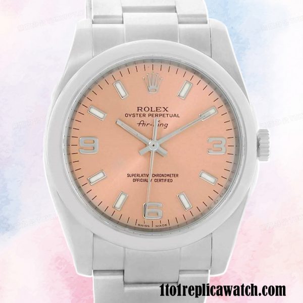 1:1 replica Rolex Air-king Men's Rolex Calibre 2813 114200-70190 Hands and Markers 15mm