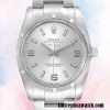 1:1 replica Rolex Air-king Men's Rolex Calibre 2813 114210SSO Silver Dial 15mm