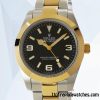 1:1 Replica Rolex Explorer m124273-0001 Rolex Calibre 2836/2813 Men's Black Dial Two-tone