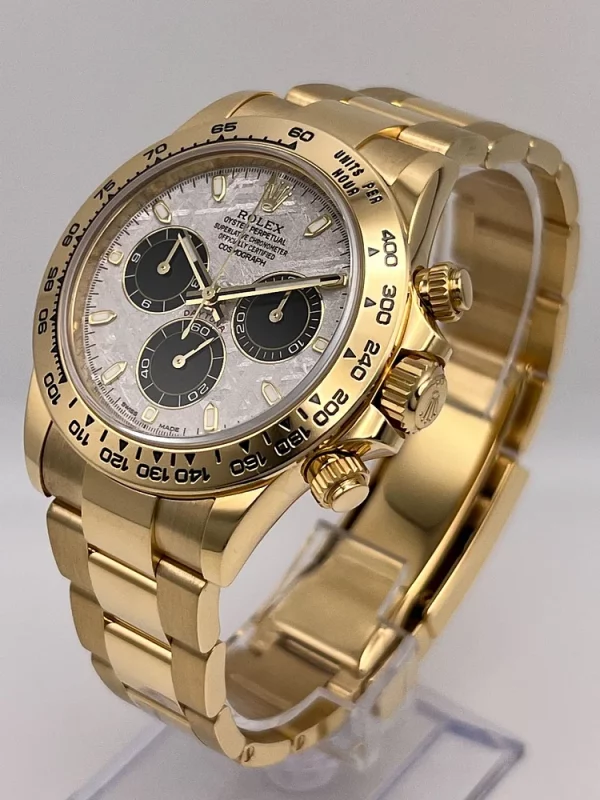 Rolex Daytona Yellow Gold Meteorite & Black Dial 116508