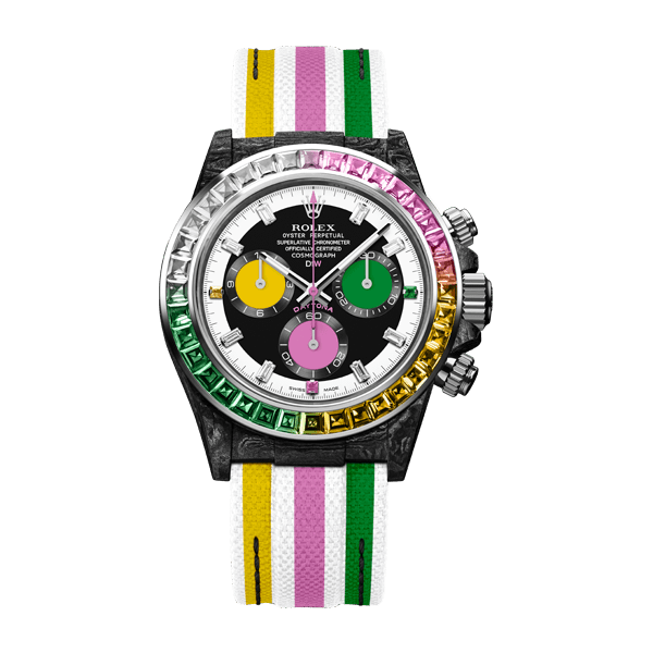 ROLEX Diw Daytona carbon rainbow candy 40mm carbon