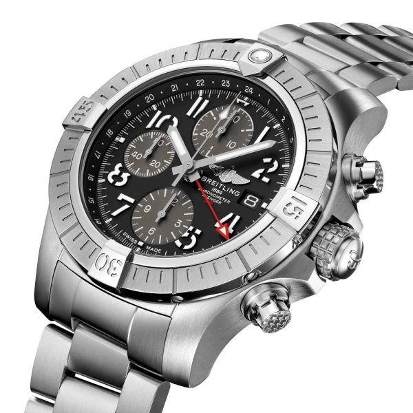 Breitling Avenger Chronograph GMT 45, Ref# A24315101B1A1, Unworn 2024